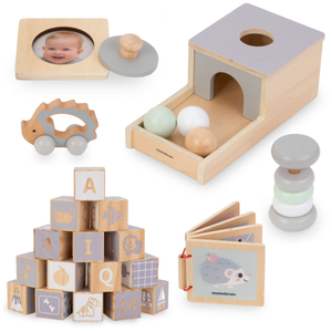 Scatola didattica Montessori per bambini - 6 giocattoli
