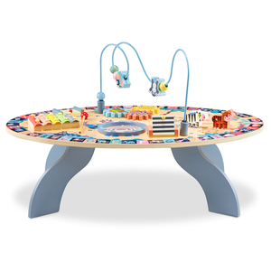Tavolo didattico in legno 7in1, musicale, sensoriale