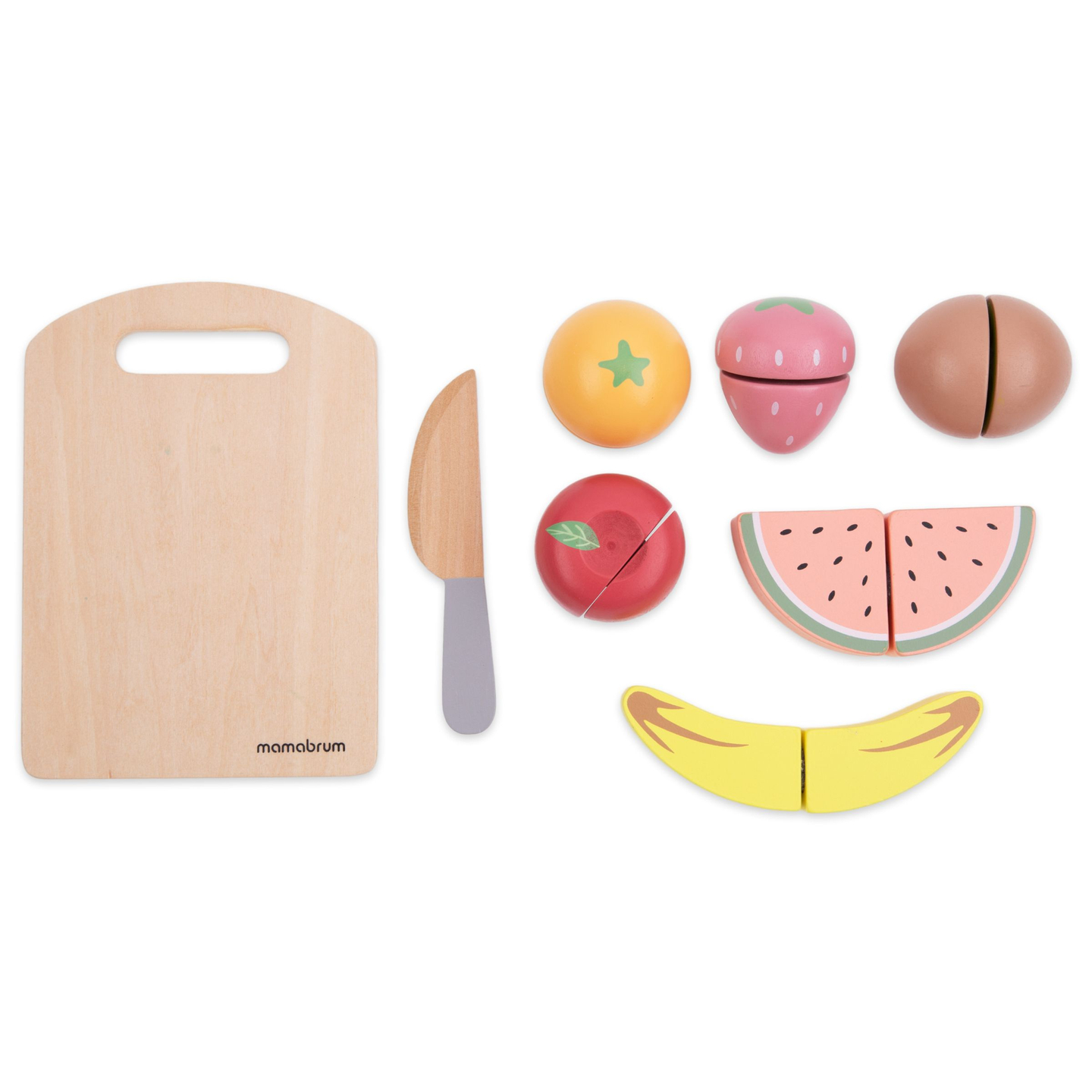 Set di frutta da taglio in legno