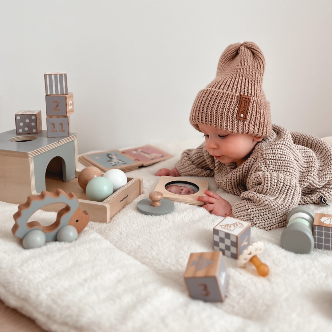 Scatola didattica Montessori per bambini - 6 giocattoli