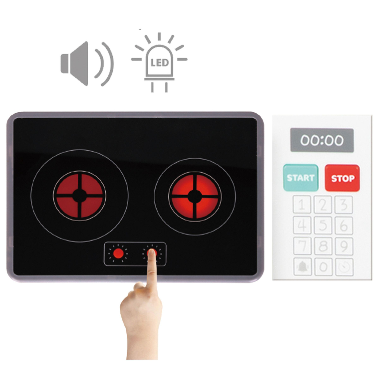 Cucina ad angolo interattiva in legno XXXL con frigorifero, microonde, forno, lavastoviglie e accessori - bianco