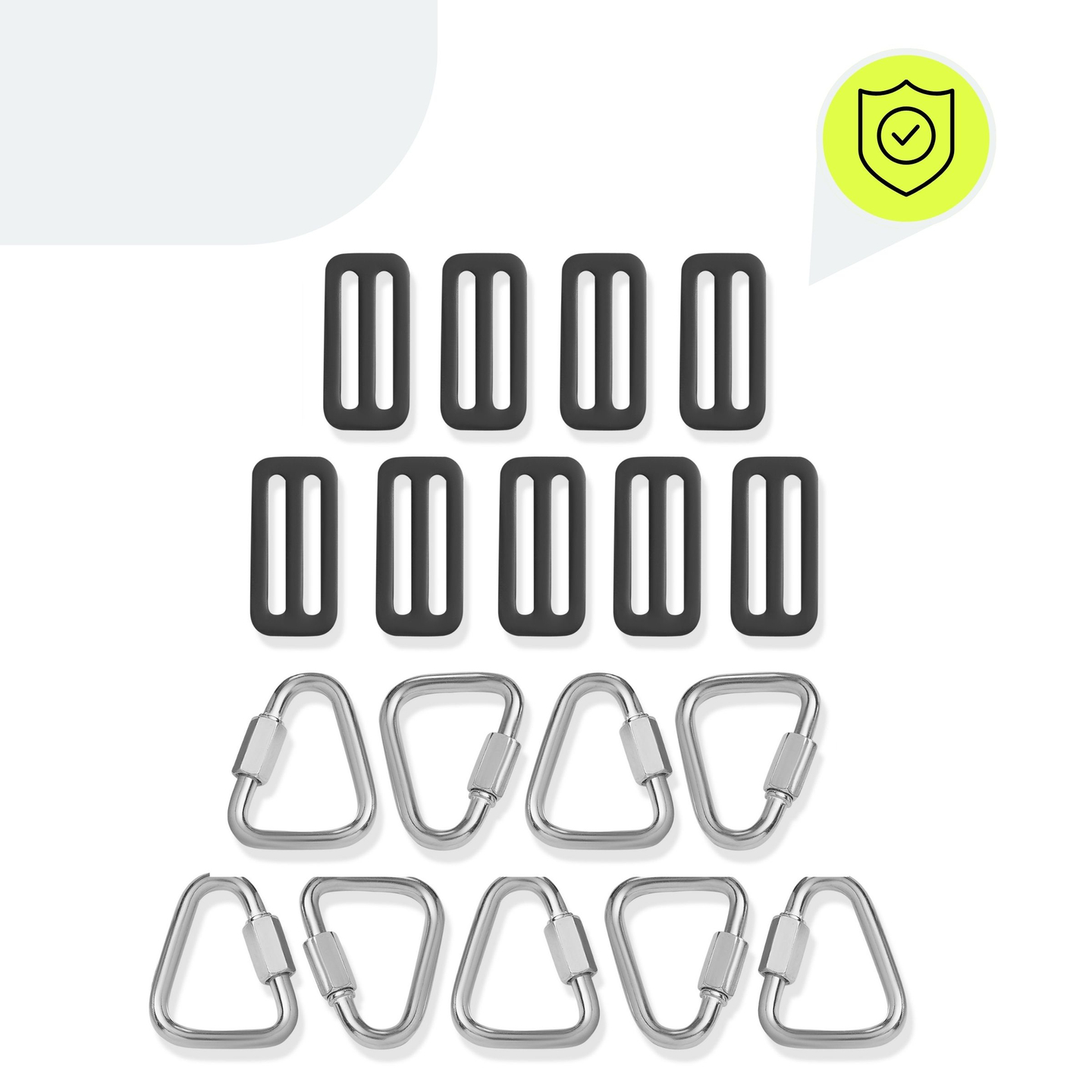 Percorso ad ostacoli Ninja per bambini - Set di slackline HyperMotion - 7 ostacoli