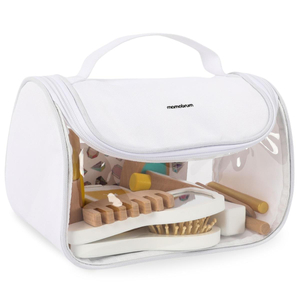 Set da trucco per bambini - borsa per il trucco + accessori in legno, 15 pezzi