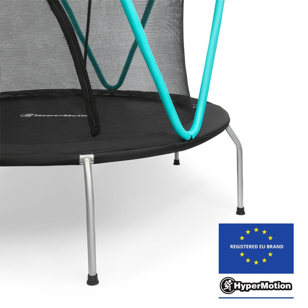 Trampolino Mint 167 cm con rete protettiva - per bambini 3-8 anni - per casa e giardino