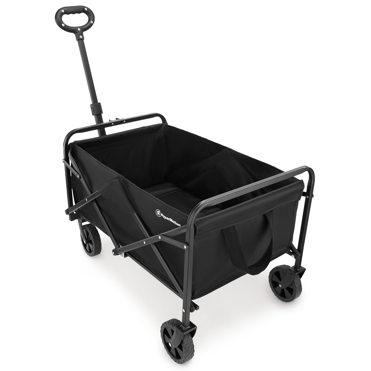 Carrozzina da spiaggia pieghevole HyperMotion - nero, 80 kg