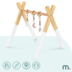 Baby Gym, stand educativo in legno - colore bianco