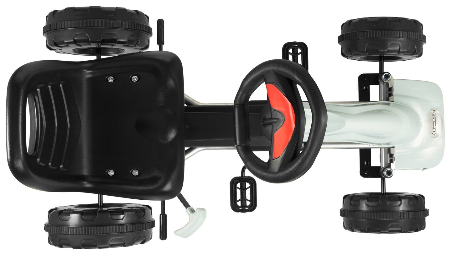 CHESTER go-kart a pedali - cavalcabile per bambini 3-6 anni - grigio