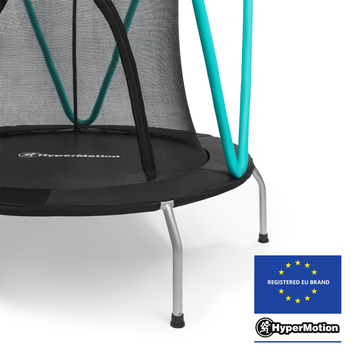 Trampolino Mint 137 cm con rete protettiva - per bambini 3-8 anni - per casa e giardino