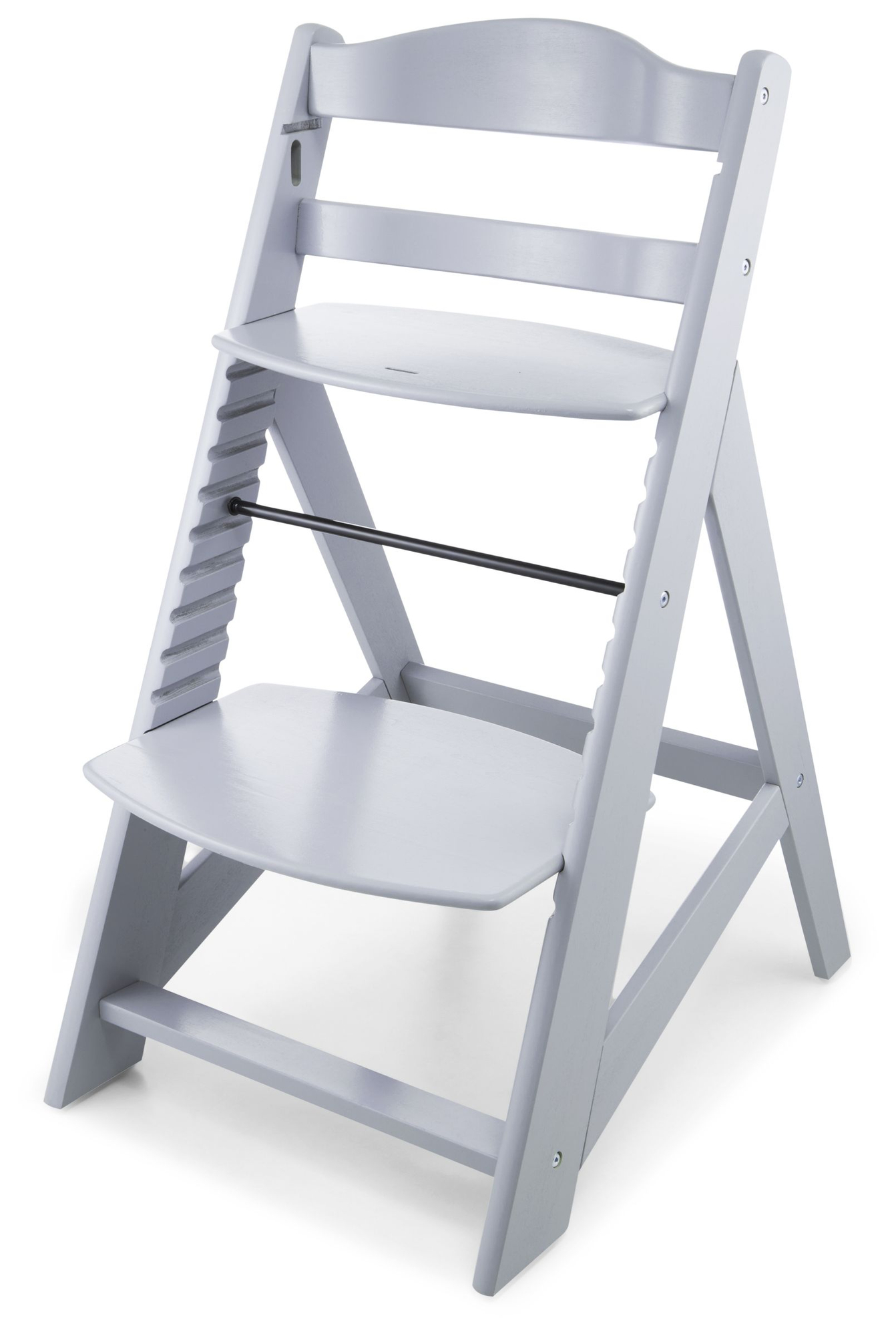 Sedia per alimentazione in legno Moby-System WOODY - colore grigio