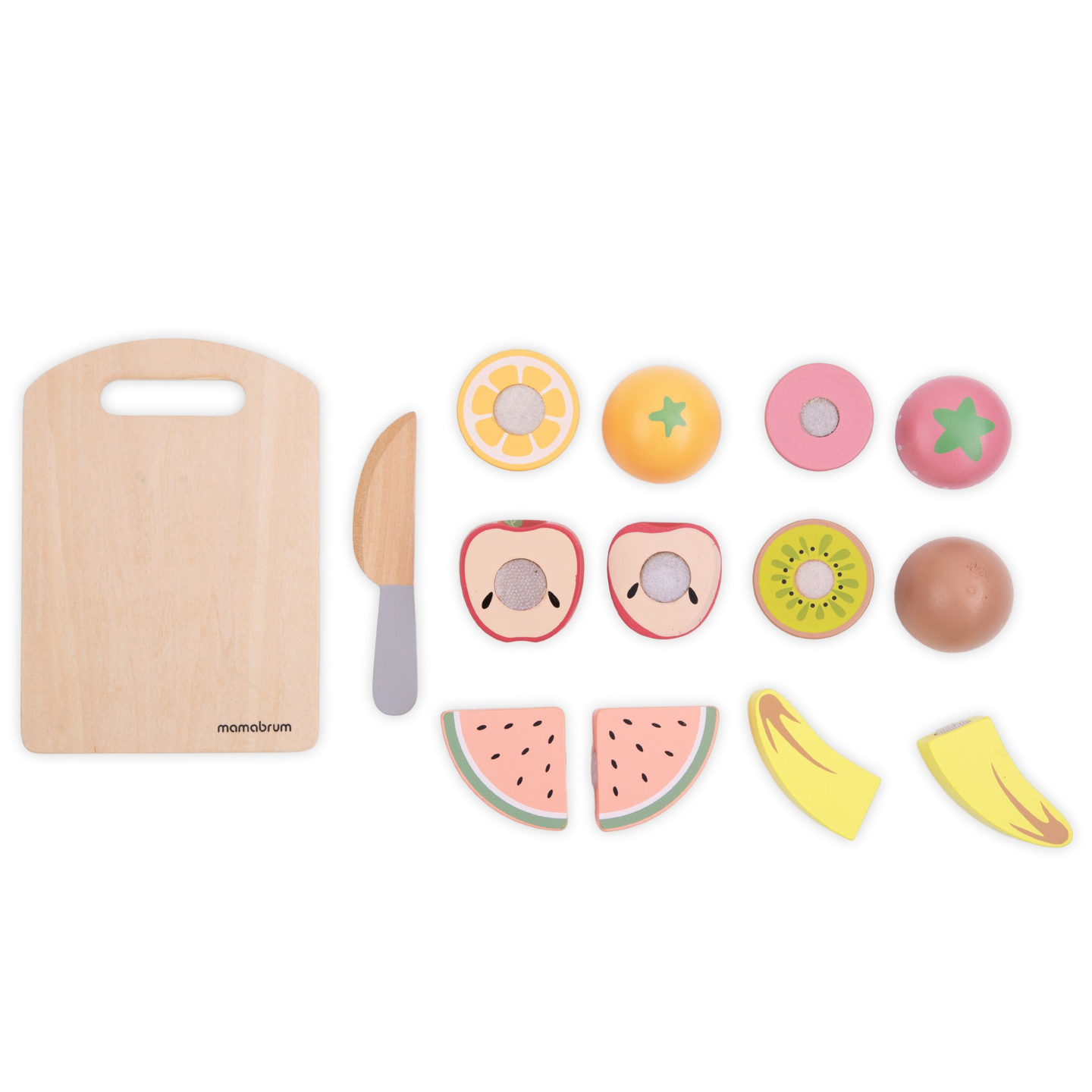 Set di frutta da taglio in legno