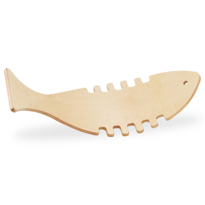 Tavola d'equilibrio in legno a forma di pesce - balance rocker