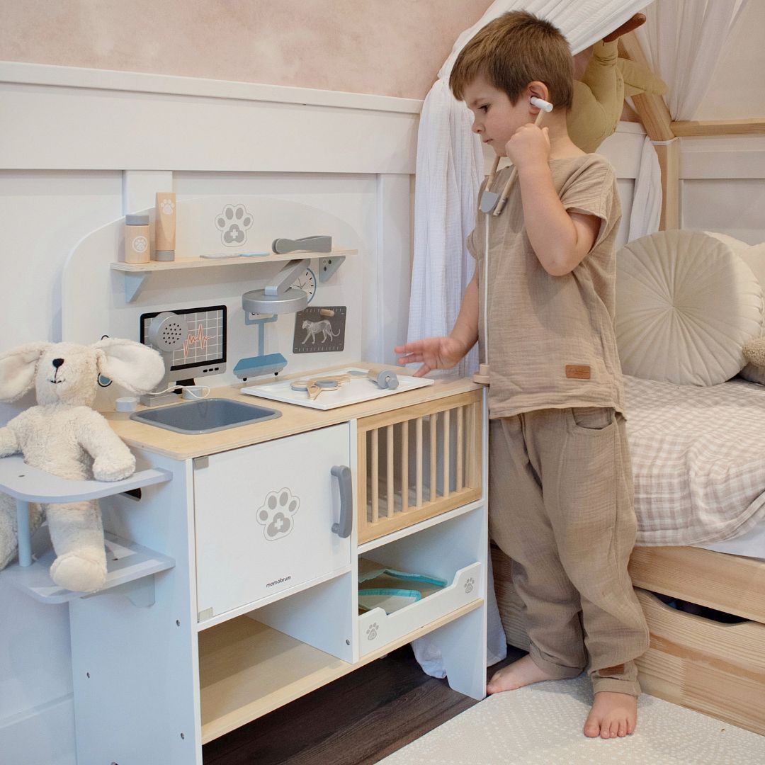 Ospedale per animali - set in legno