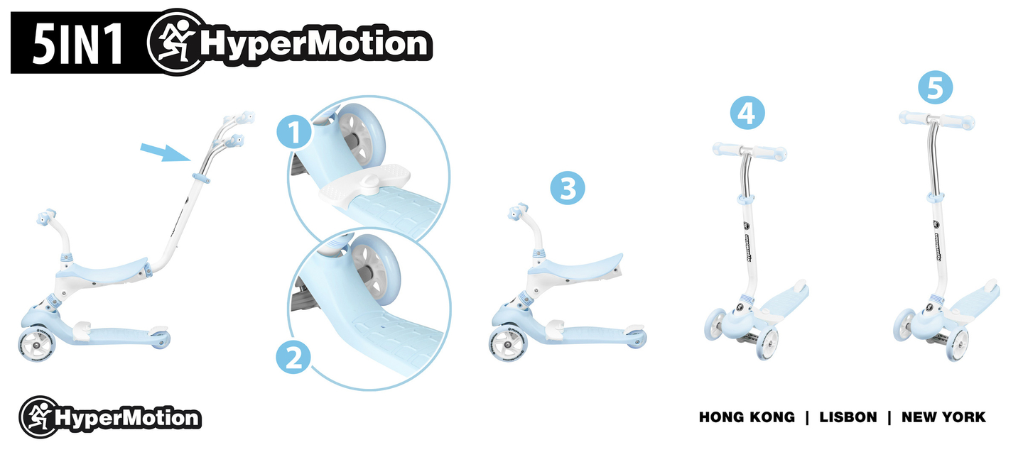Monopattino 5in1 HyperMotion - blu
