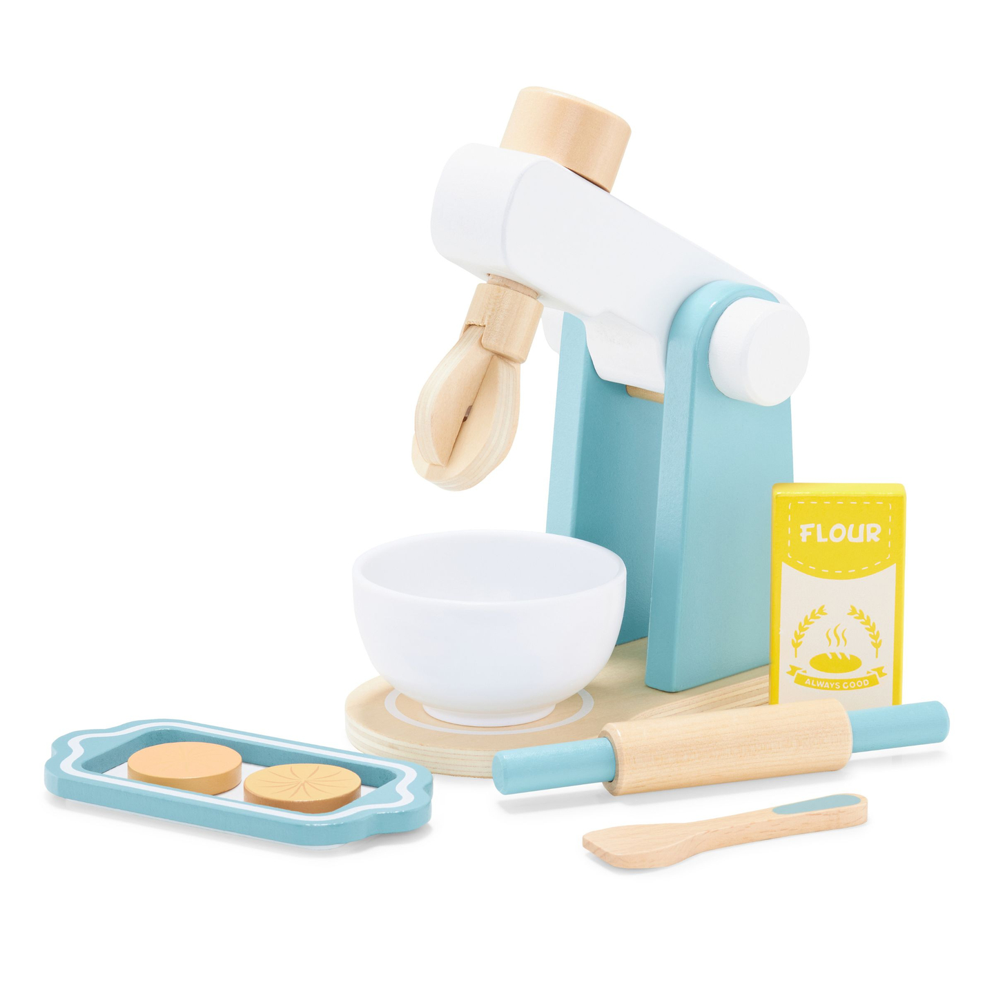 Miscelatore in legno con accessori