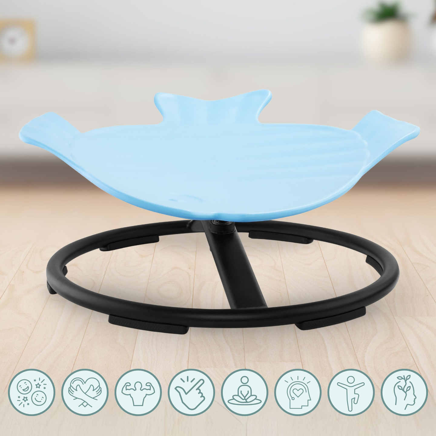 Mini giostra per bambini Pesce - blu