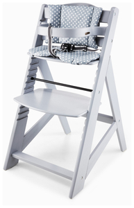 Sedia per alimentazione in legno Moby-System WOODY - colore grigio