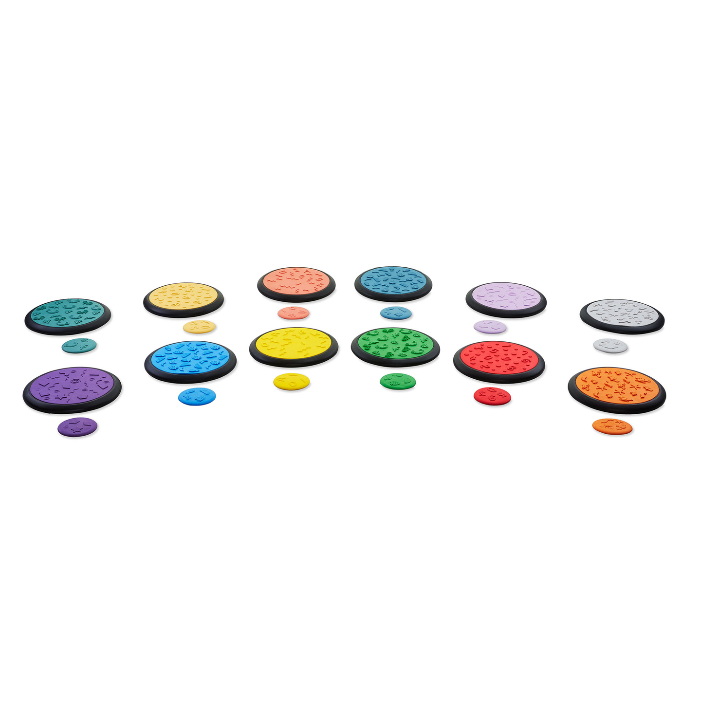 Dischi sensoriali colorati per bambini - 24 pezzi