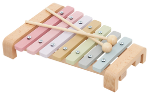Dulcimer in legno - xilofono per bambini, colori dell'arcobaleno