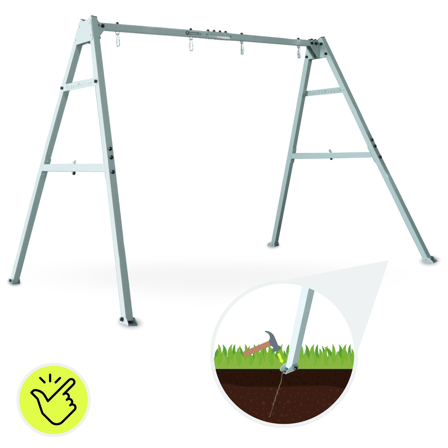 Telaio in acciaio per altalena o amaca da giardino