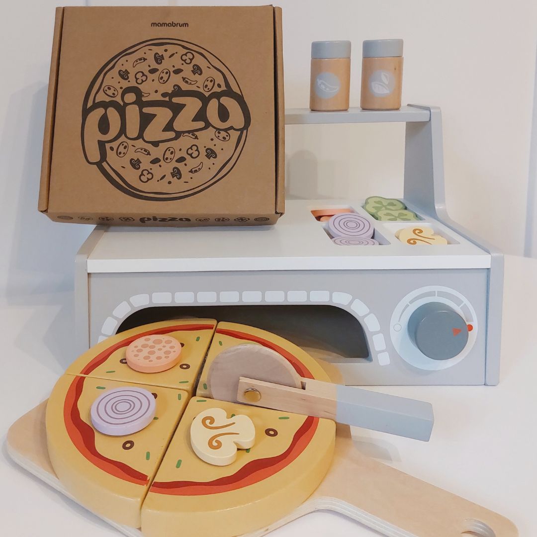 Set da forno per pizza in legno