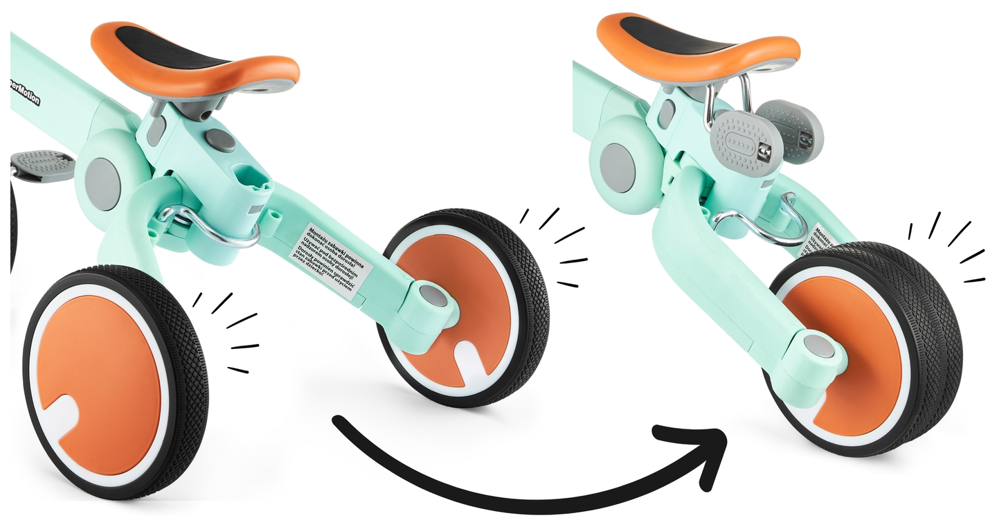 Tobi Rocket - Triciclo per bambini, bici da fondo, passeggino - 5 in 1 di HyperMotion