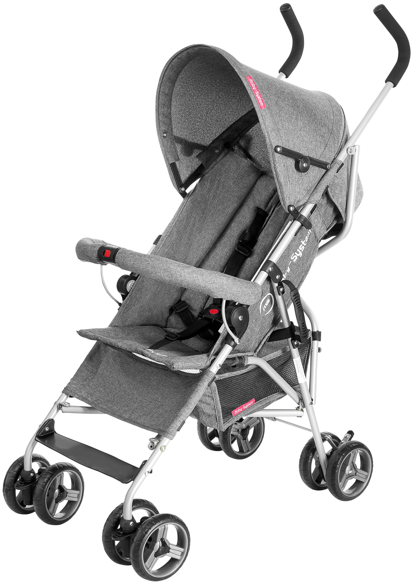 Carrozzina leggera, Moby-System Barton colore: grigio