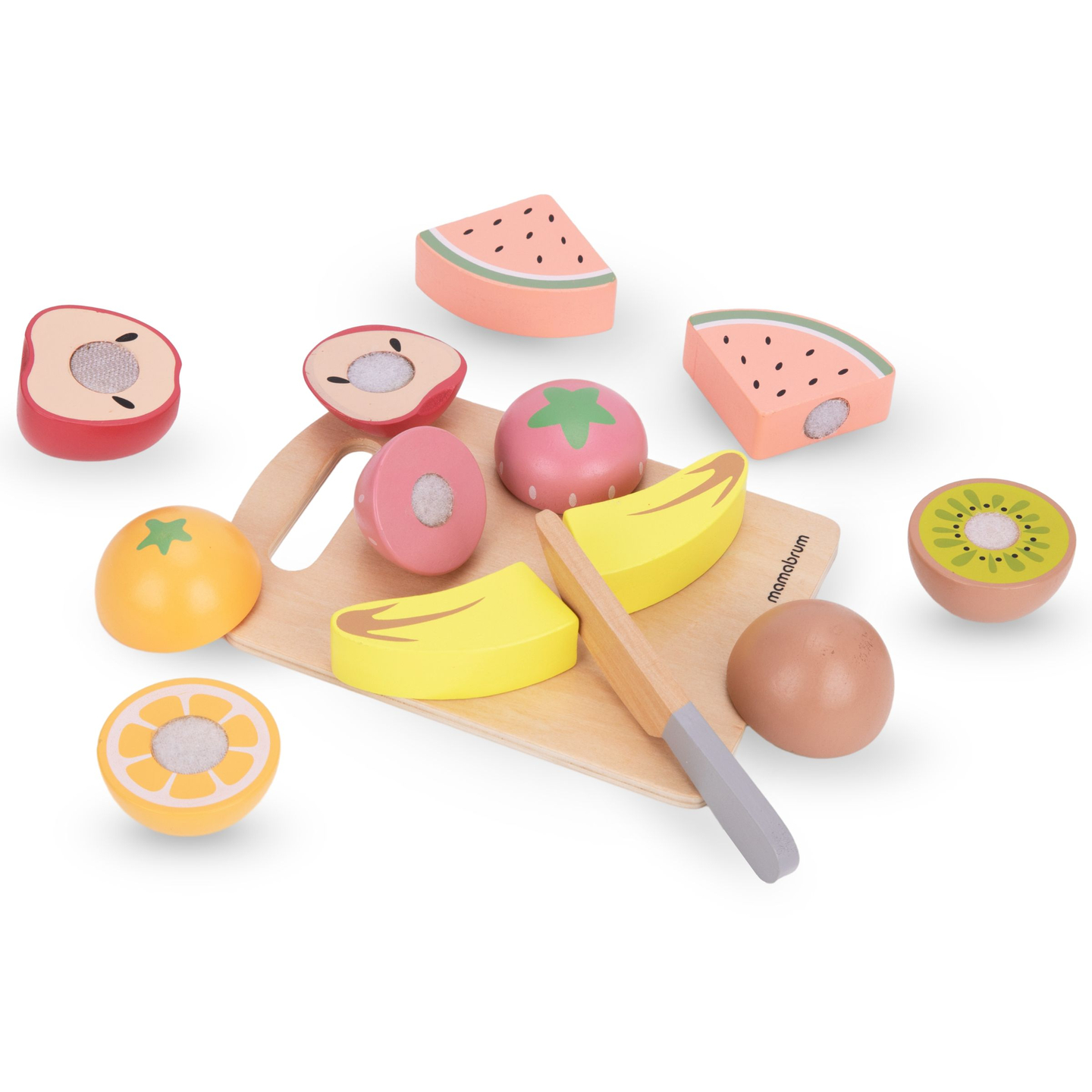 Set di frutta da taglio in legno