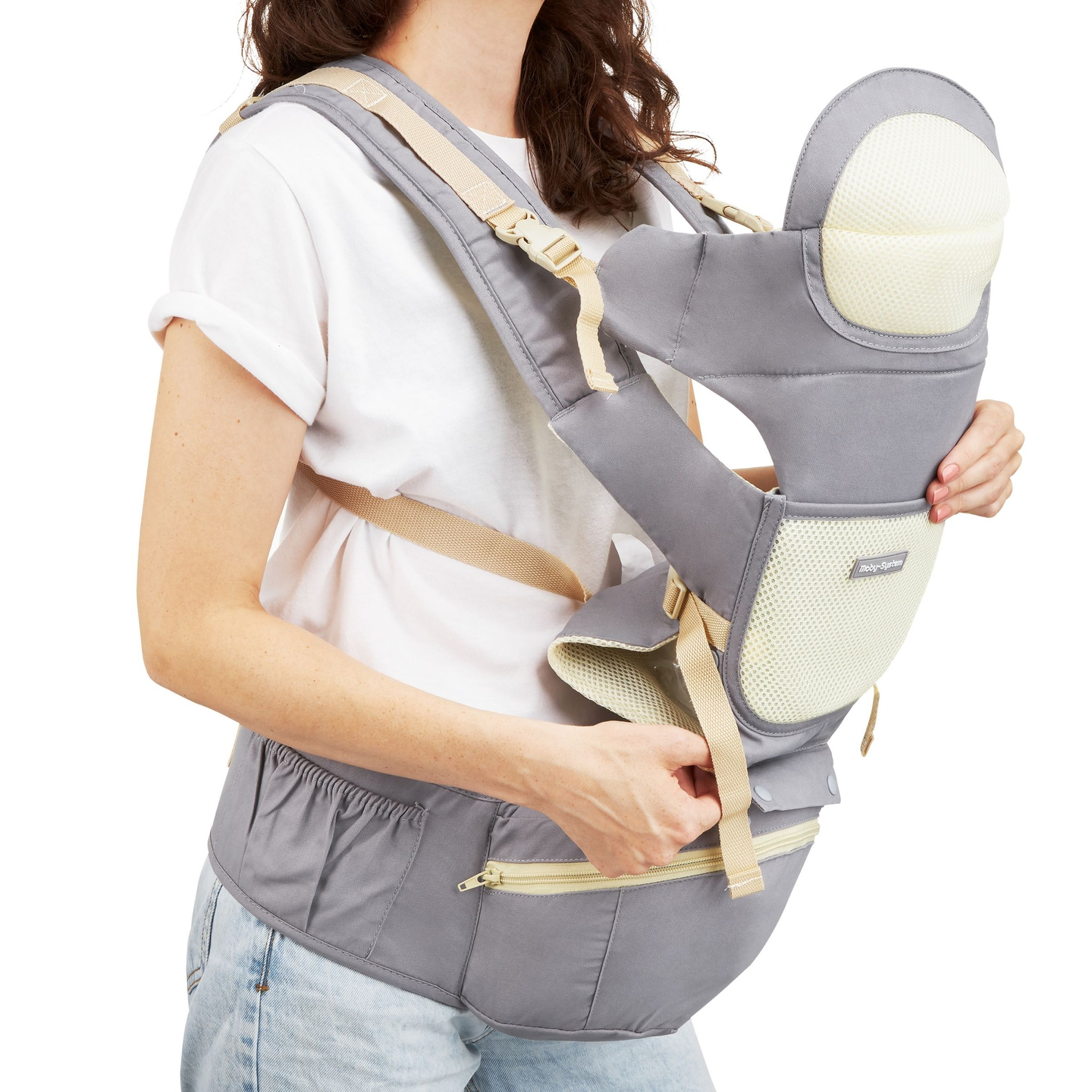 Marsupio ergonomico - AMY 10in1 - 0-36 mesi, grigio