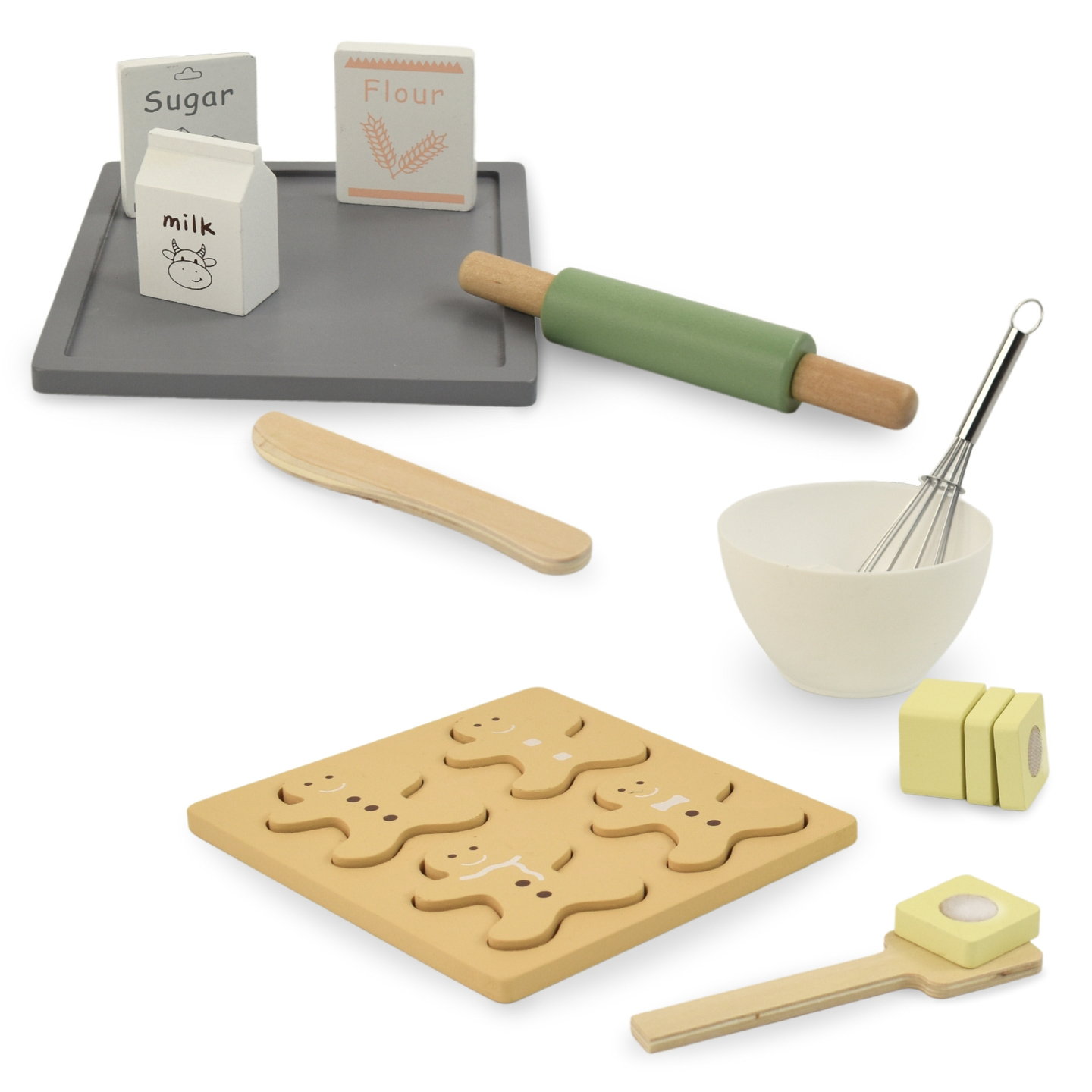 Set di pan di zenzero in legno