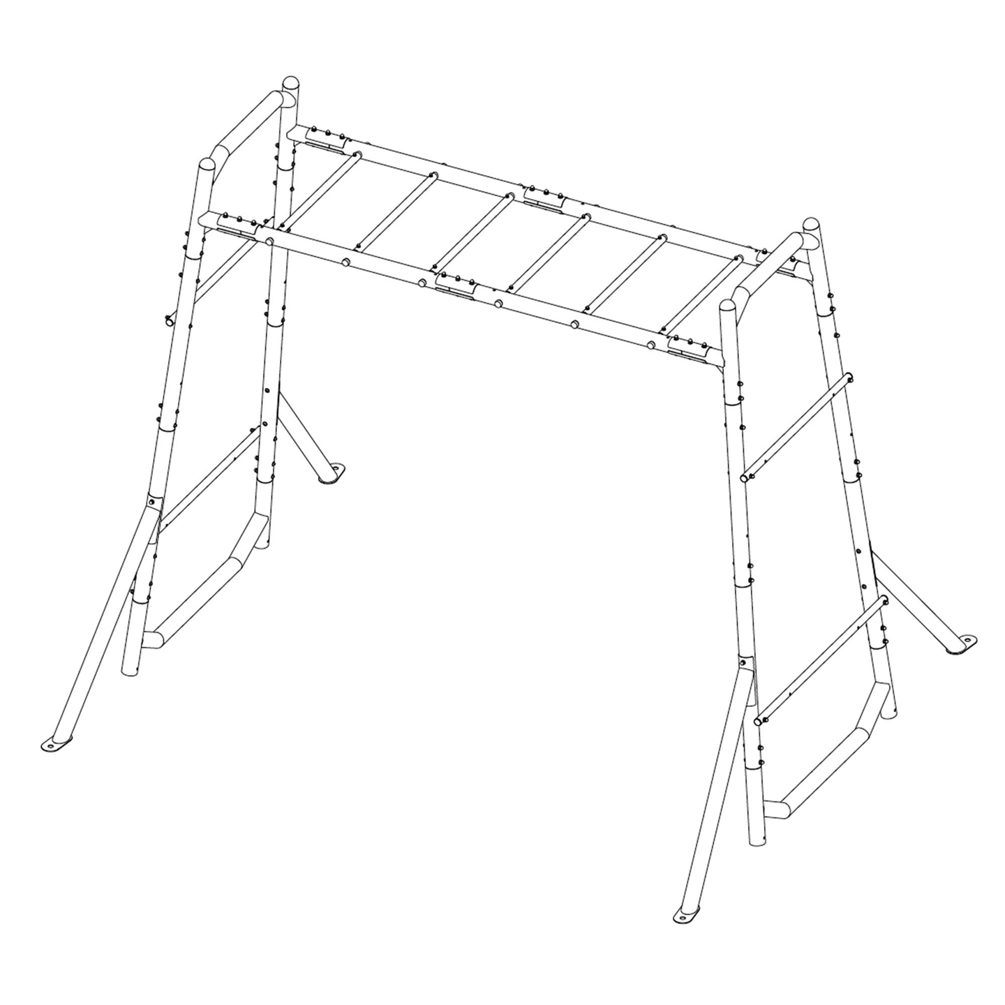 Scala ginnica da giardino, metallo