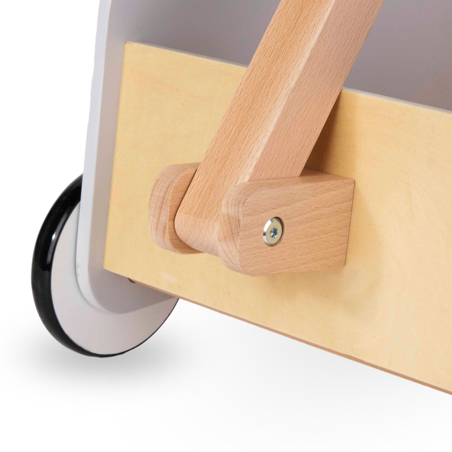 Carrello portagiochi in legno - rimorchio a traino