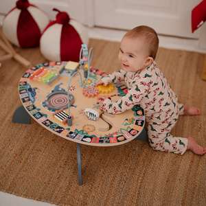 Tavolo didattico in legno 7in1, musicale, sensoriale