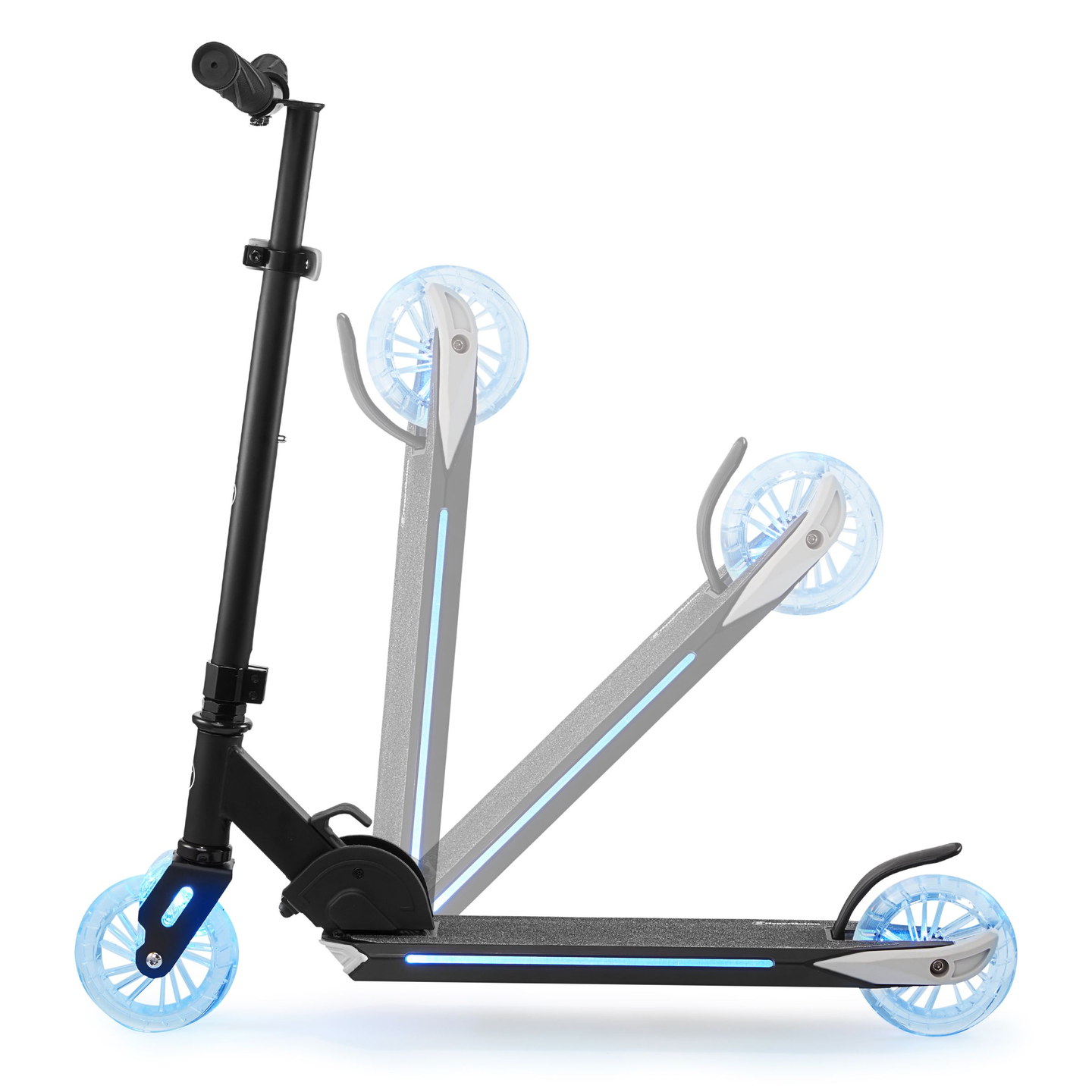 Scooter a due ruote con luce pieghevole a LED - HyperMotion Ice Flash