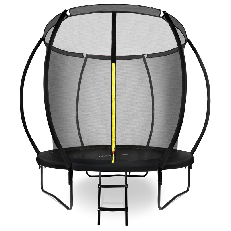 Trampolino da giardino per bambini HyperMotion - 244 cm 8FT - con scaletta e rete interna - per casa e giardino