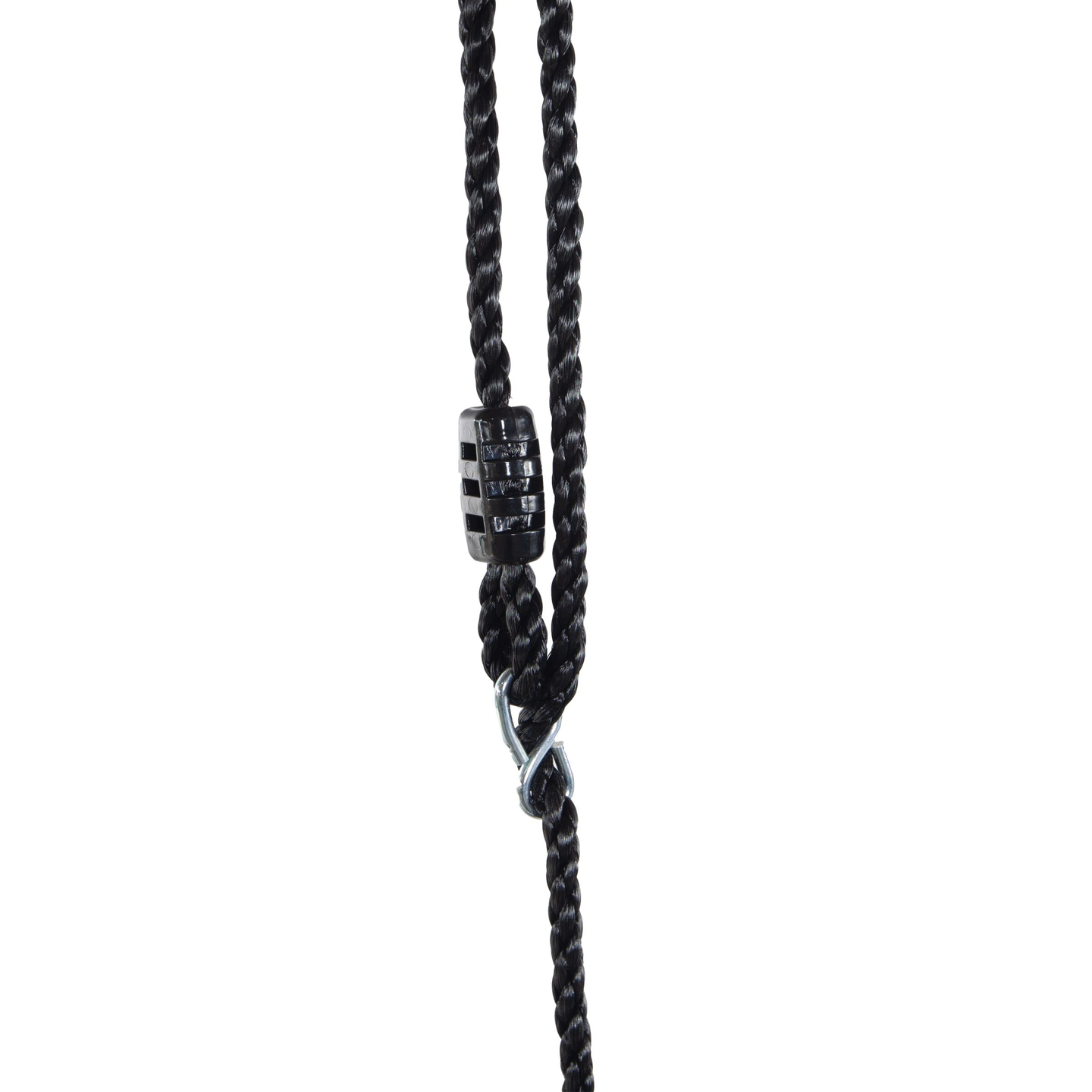 Altalena da giardino doppia con telaio e corde - seduta e nido di cicogna