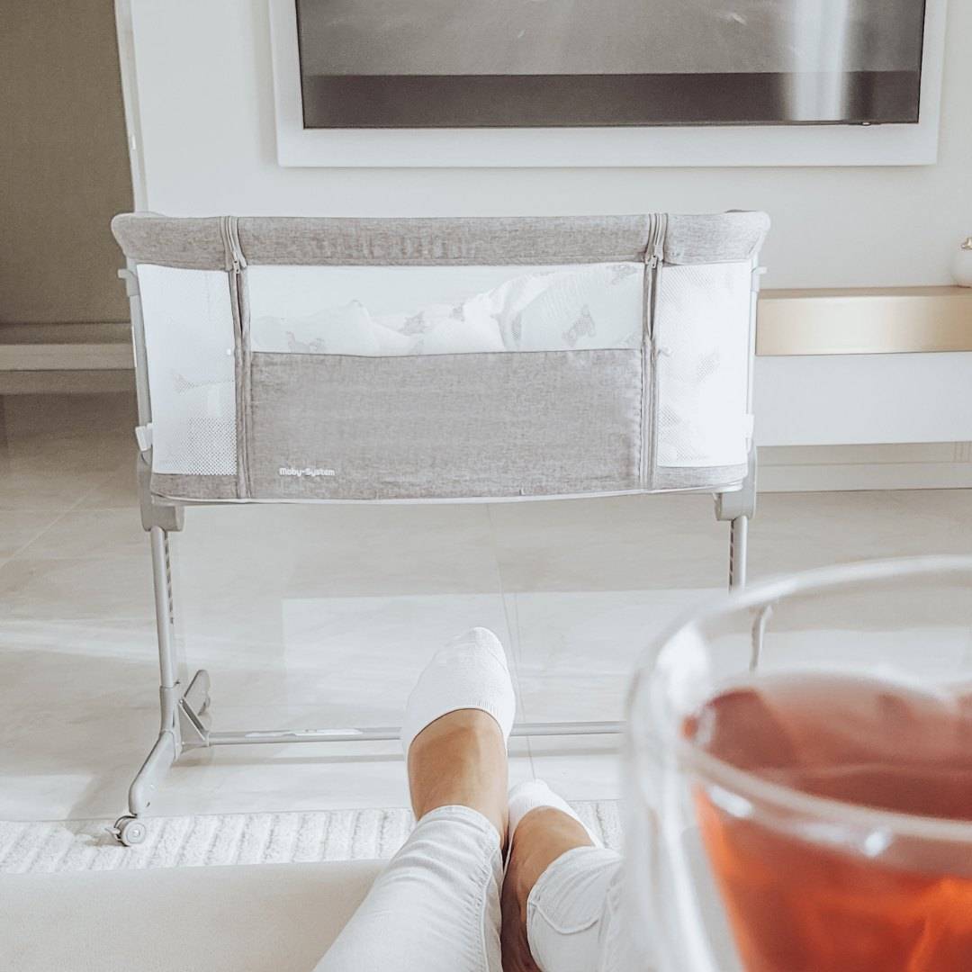 Culla allungabile Moby-Sistema LUNA 3in1 - grigio