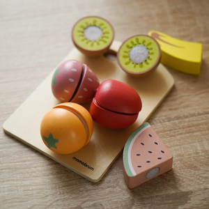 Set di frutta da taglio in legno