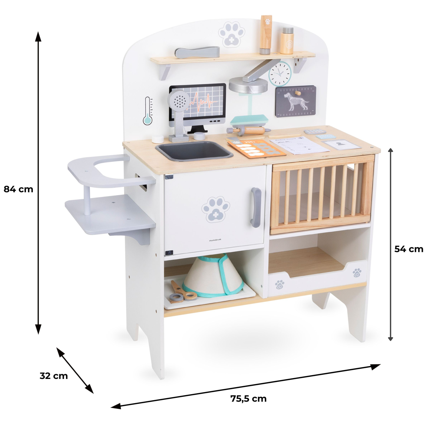 Ospedale per animali - set in legno