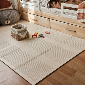 Tappetino pieghevole bifacciale in schiuma 180 x 120 x 1 cm - Charming Town/Sand Beige