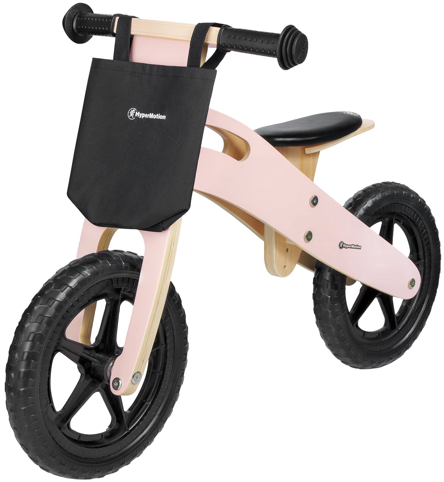 Bicicletta da jogging in legno HyperMotion LEXI - ruote in schiuma, super leggera - rosa