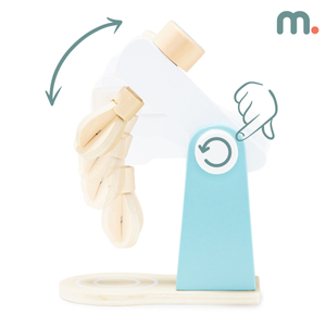 Miscelatore in legno con accessori