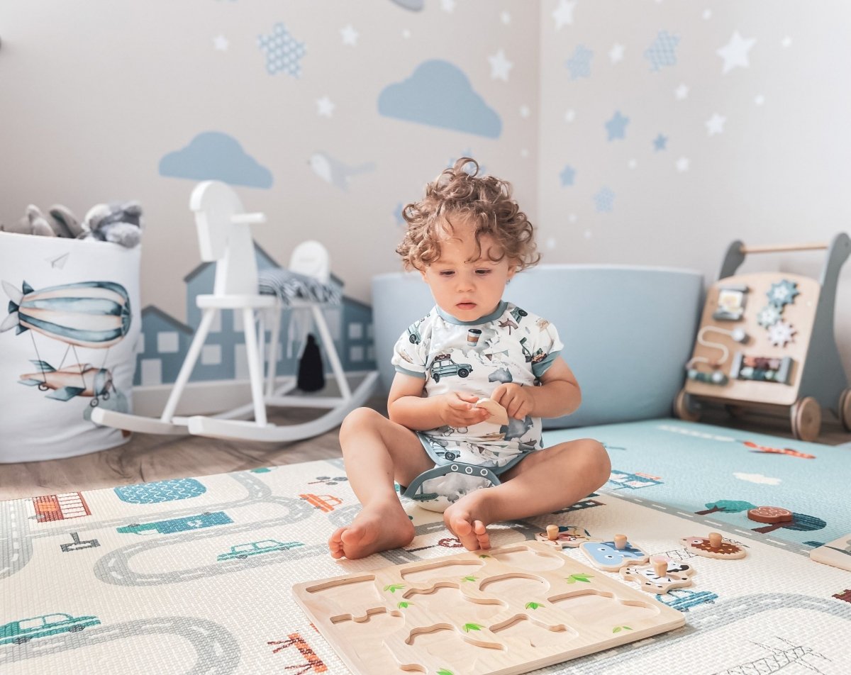 Tappeto biadesivo XXL - rotolo 2 CM (strada e zigzag)