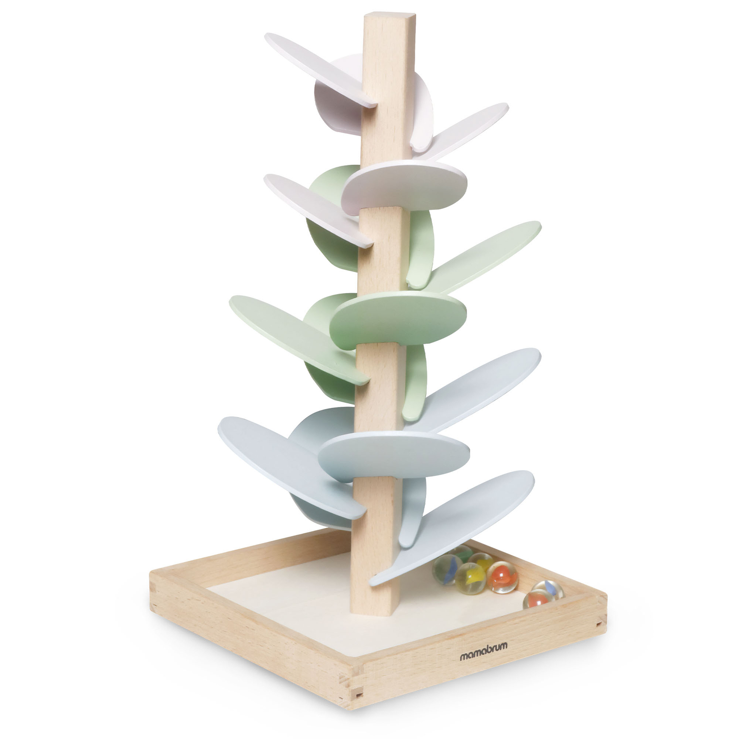 Culodromo in legno - albero sonoro con palline