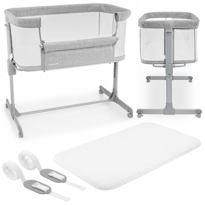 Culla allungabile Moby-Sistema LUNA 3in1 - grigio