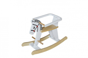 Cavallo a dondolo in legno con ringhiera K11