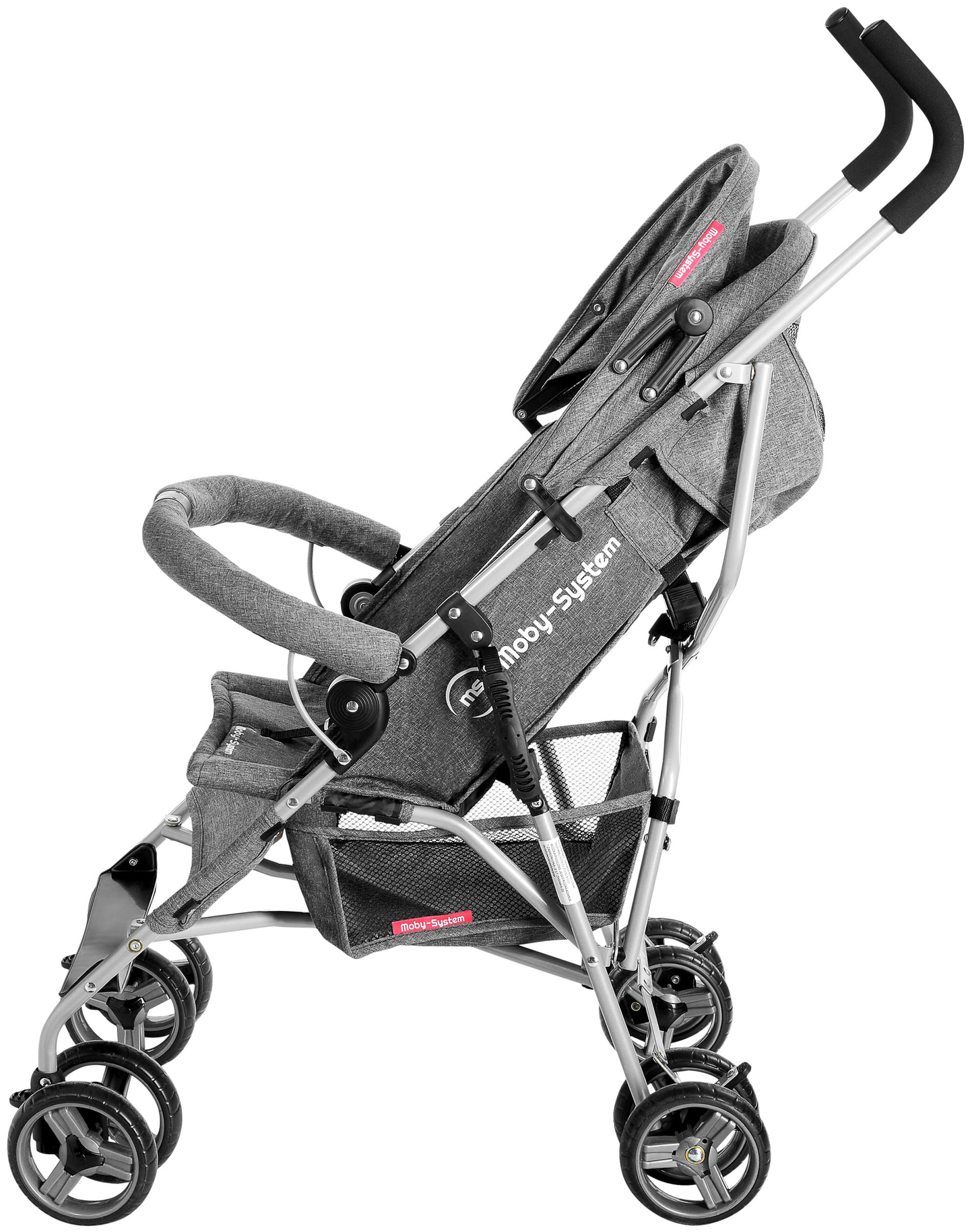 Carrozzina leggera, Moby-System Barton colore: grigio