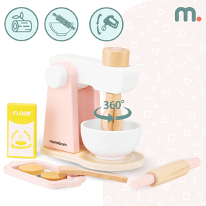 Impastatrice in legno con accessori, per bambini