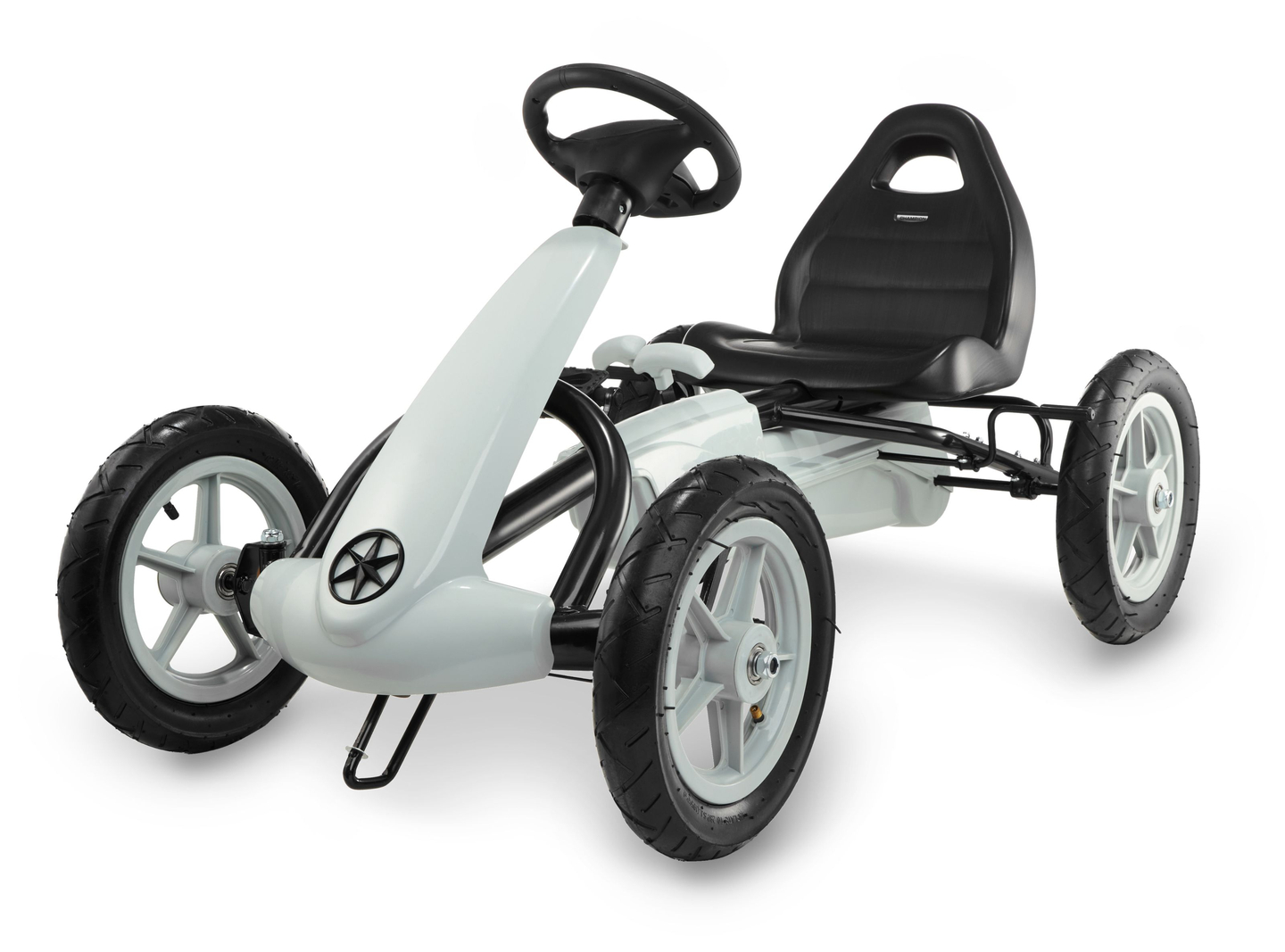 Go-kart a pedali EVOQUE per bambini da 5 a 8 anni - grigio