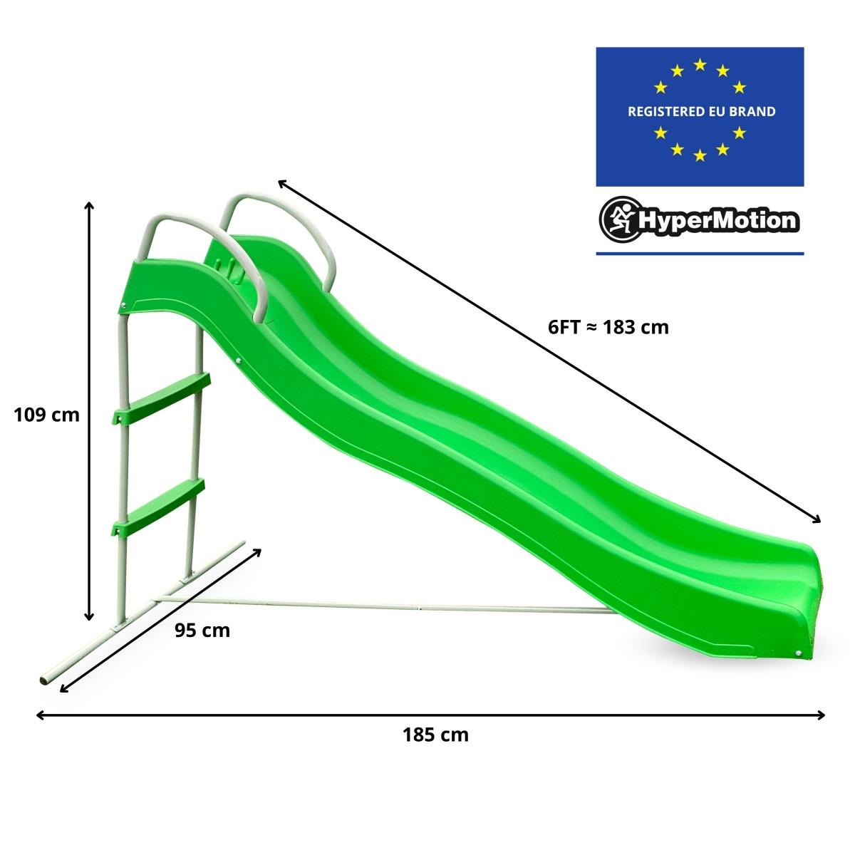 Ampio scivolo da giardino con scaletta per bambini