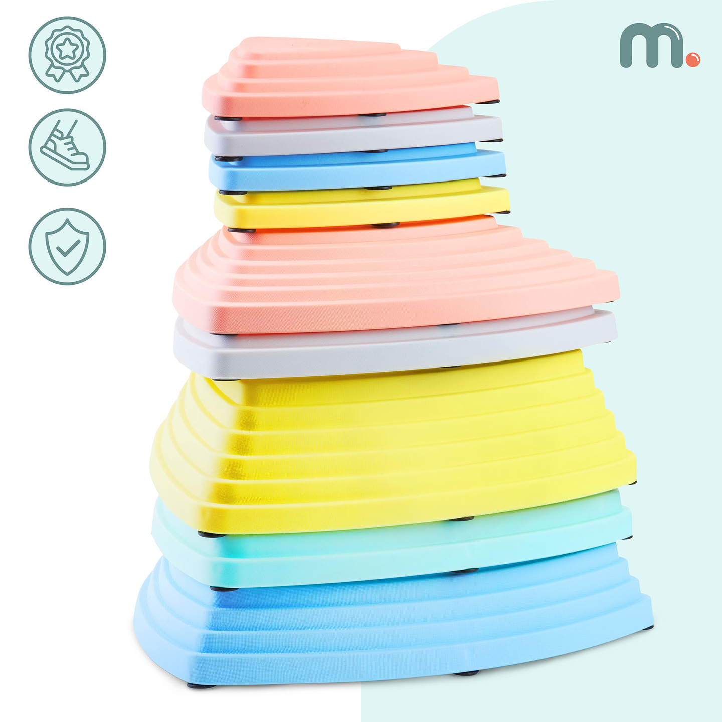 Pietre di bilanciamento colorate - 9 pezzi